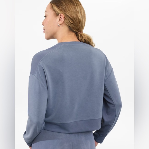 Athleta Seasoft Rib Crewneck Sweatshirt NWT - Picture 2 of 4